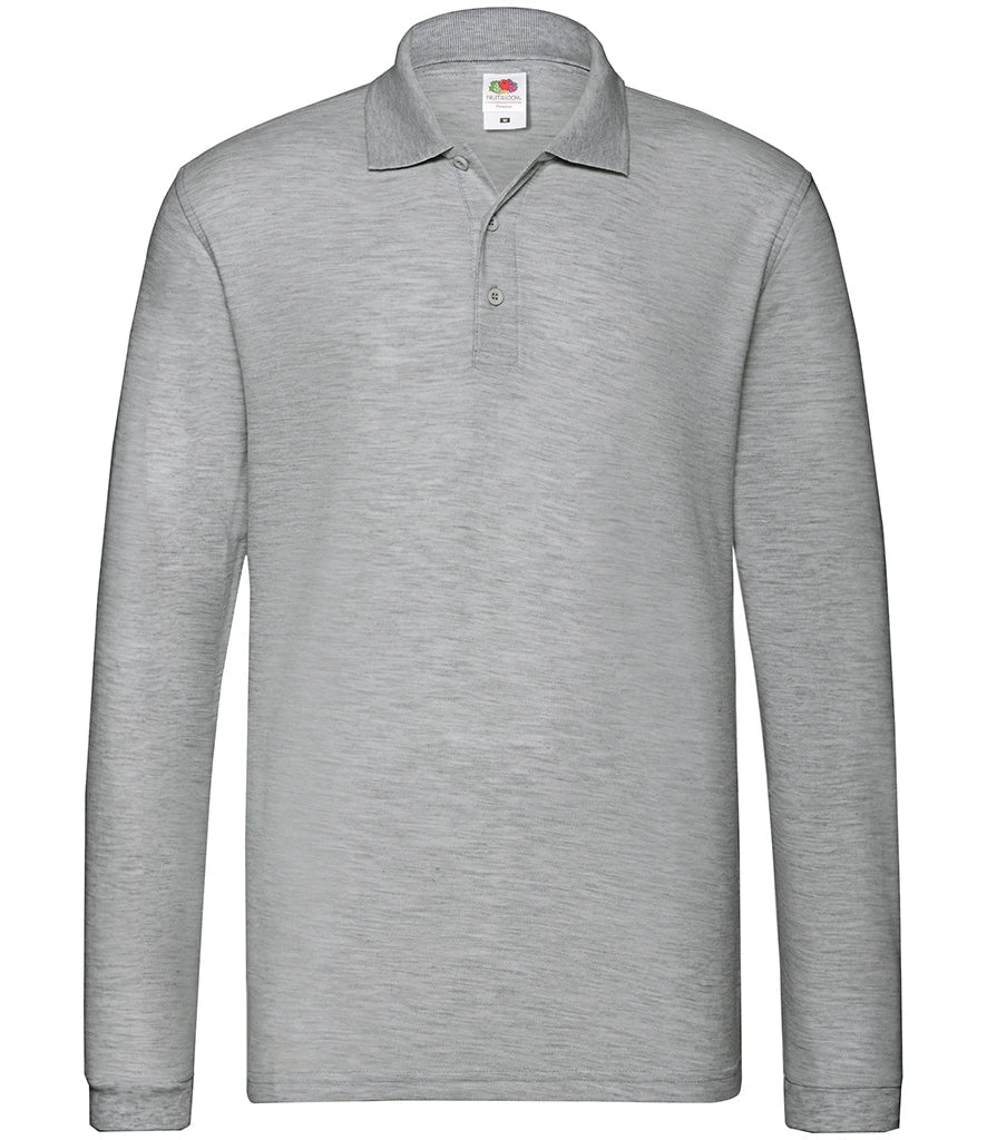 Premium Long sleeved Pique Polo work wear Shirt