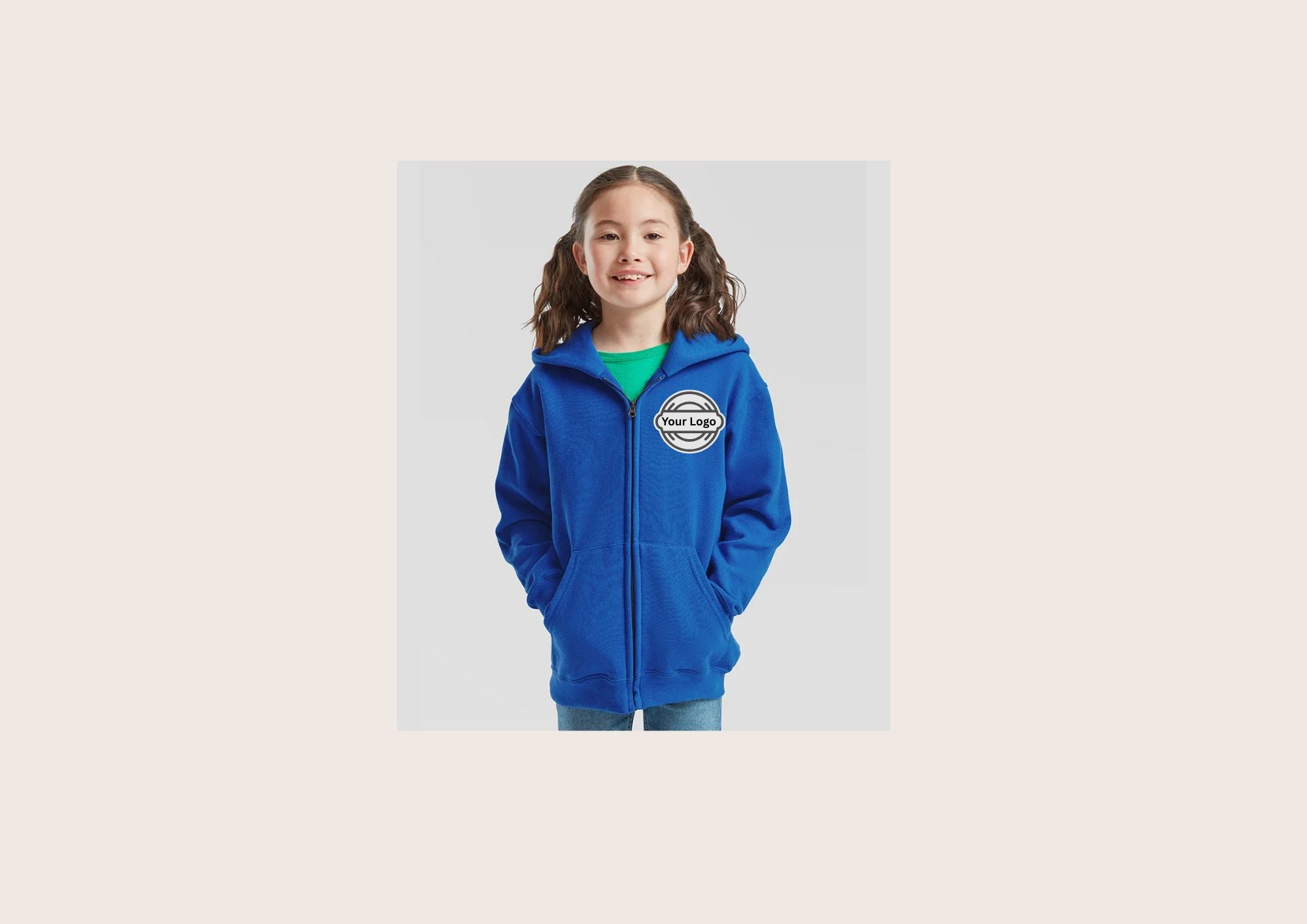Best Value Kids Uniform Zip Hooded Sweatshirt