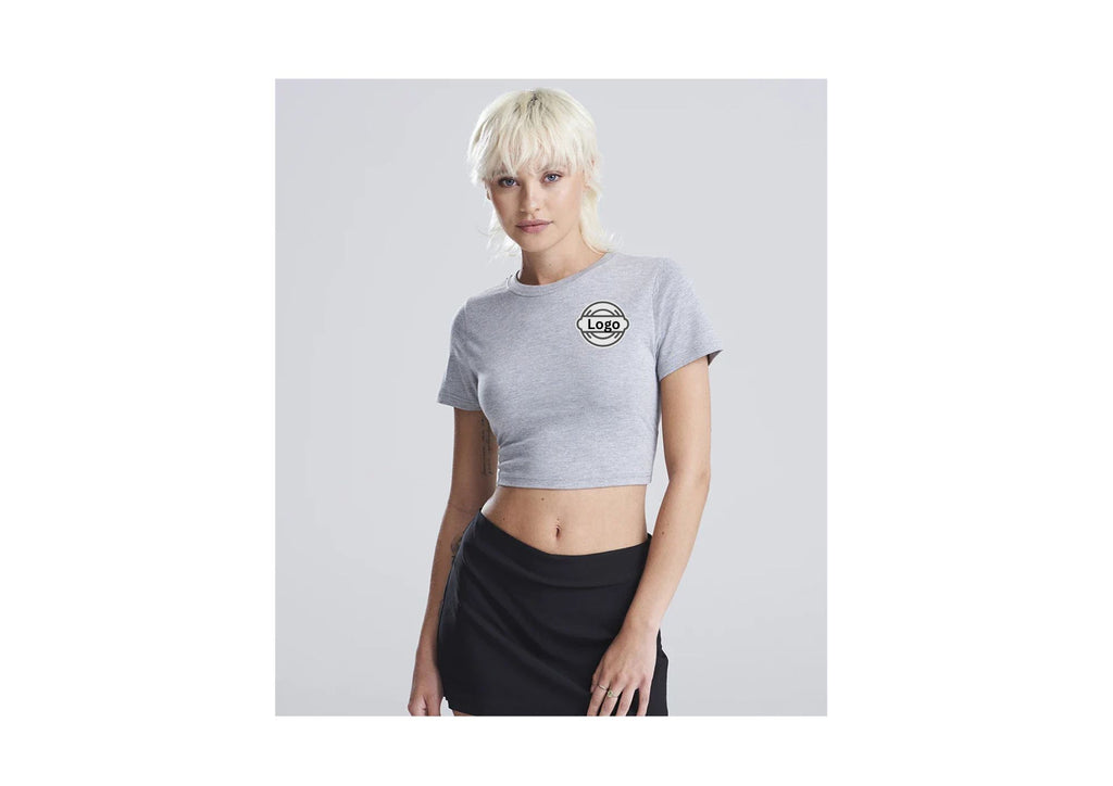 AWDis Ladies Tri-Blend Cropped T-Shirt