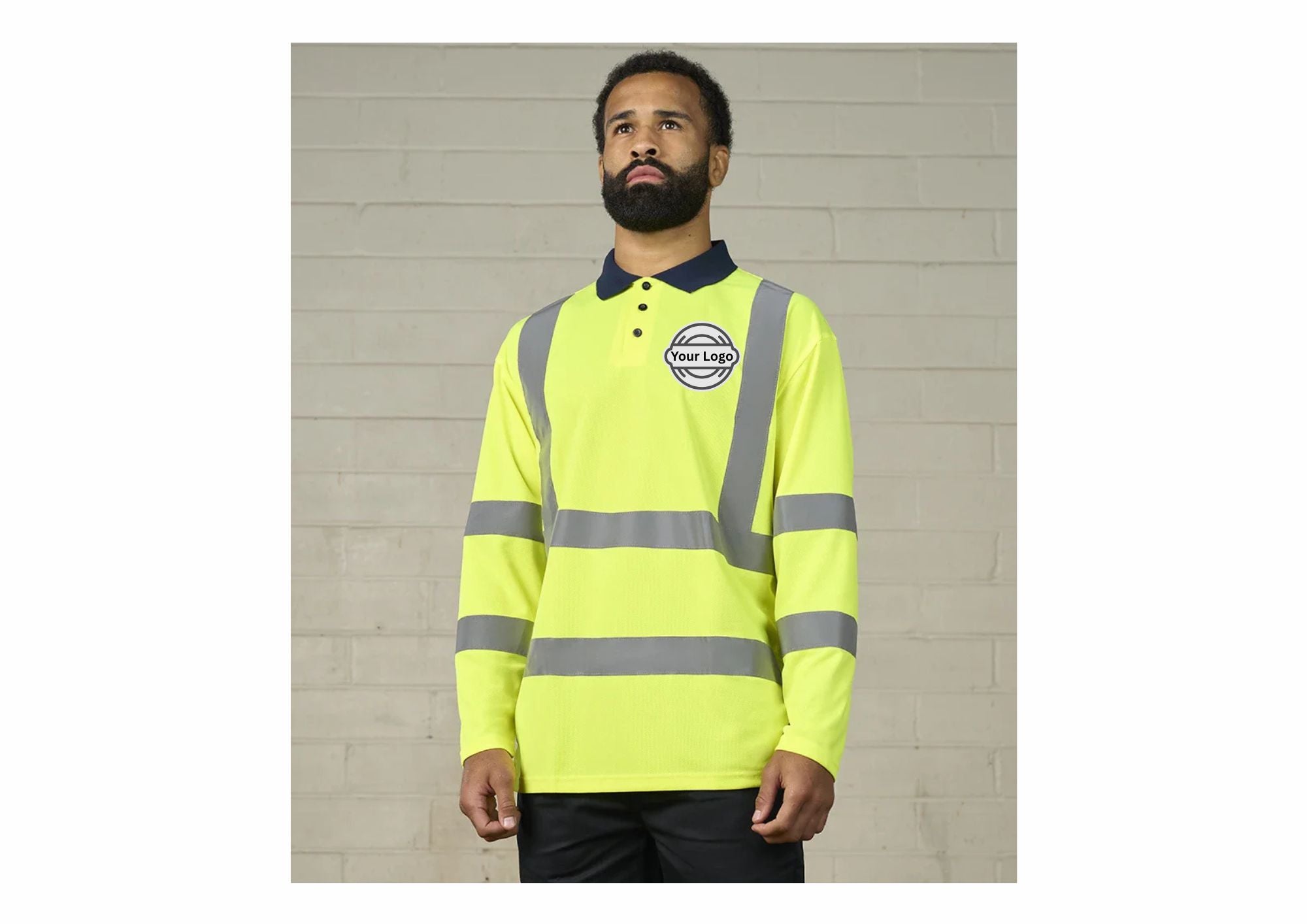 Long Sleeve Hi Vis Safety Polo Top