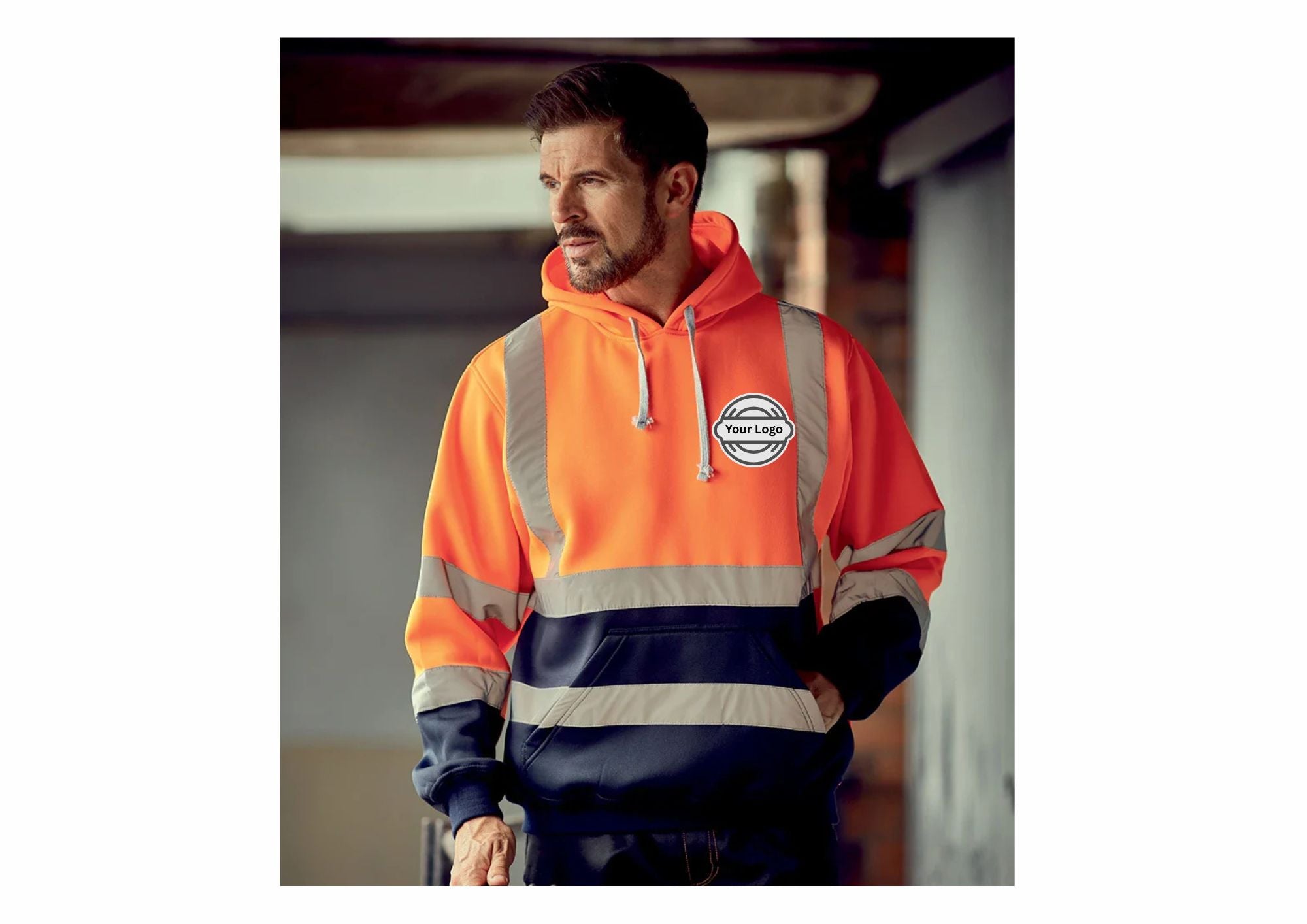 Hi-Vis Work Wear Pull Over Hoodie