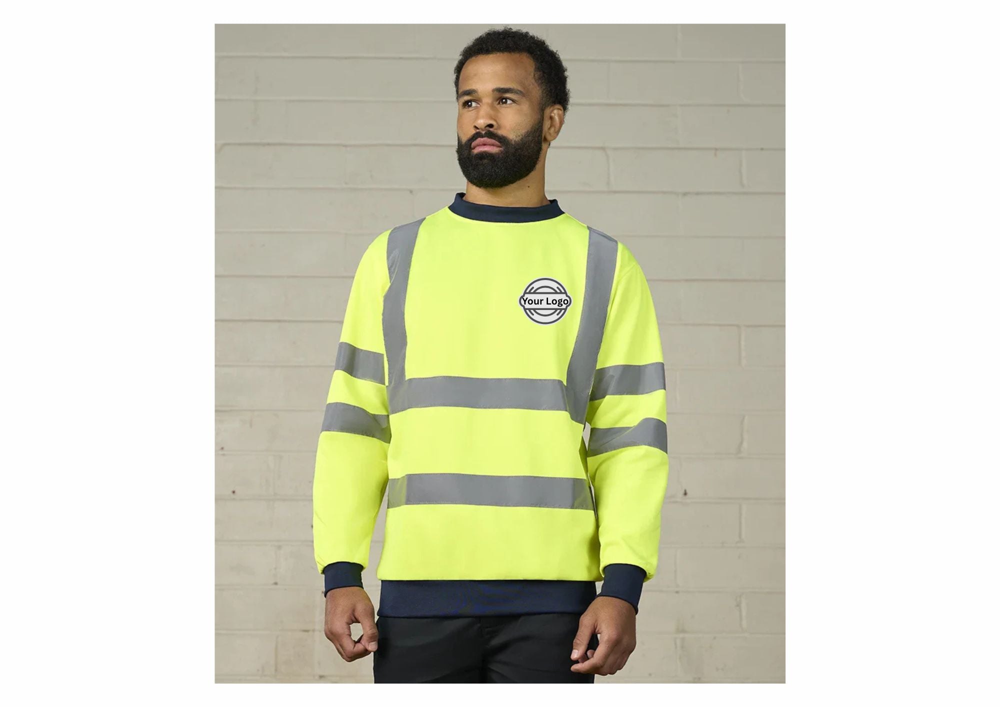 High Visibility Two Tone Workwear Sweatshirt