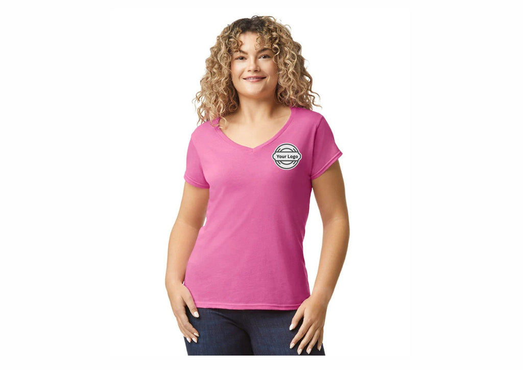 Ladies Work Wear SoftStyle V Neck T-Shirt