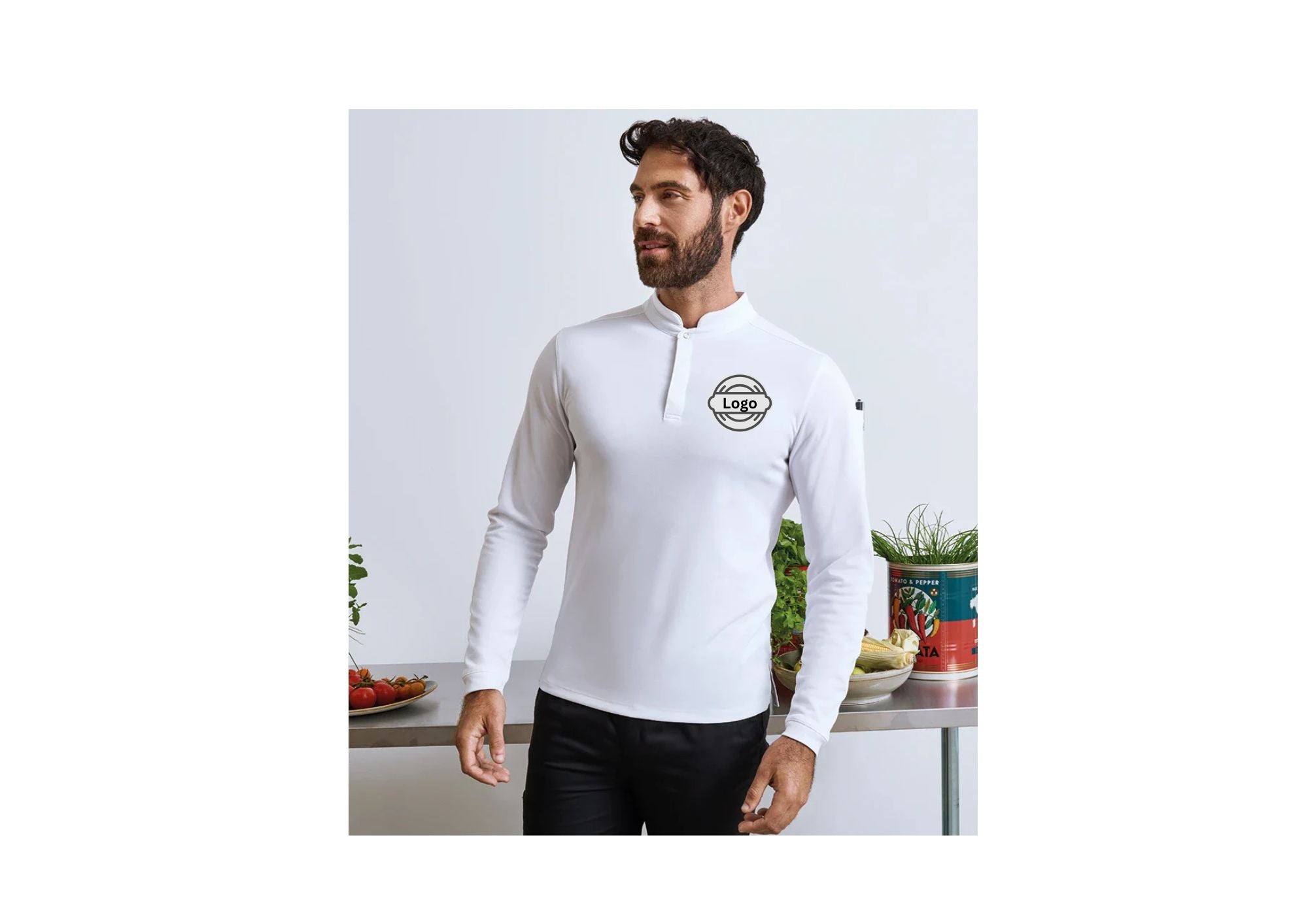 Premier Essential Coolchecker® Long Sleeve Chef's Shirt