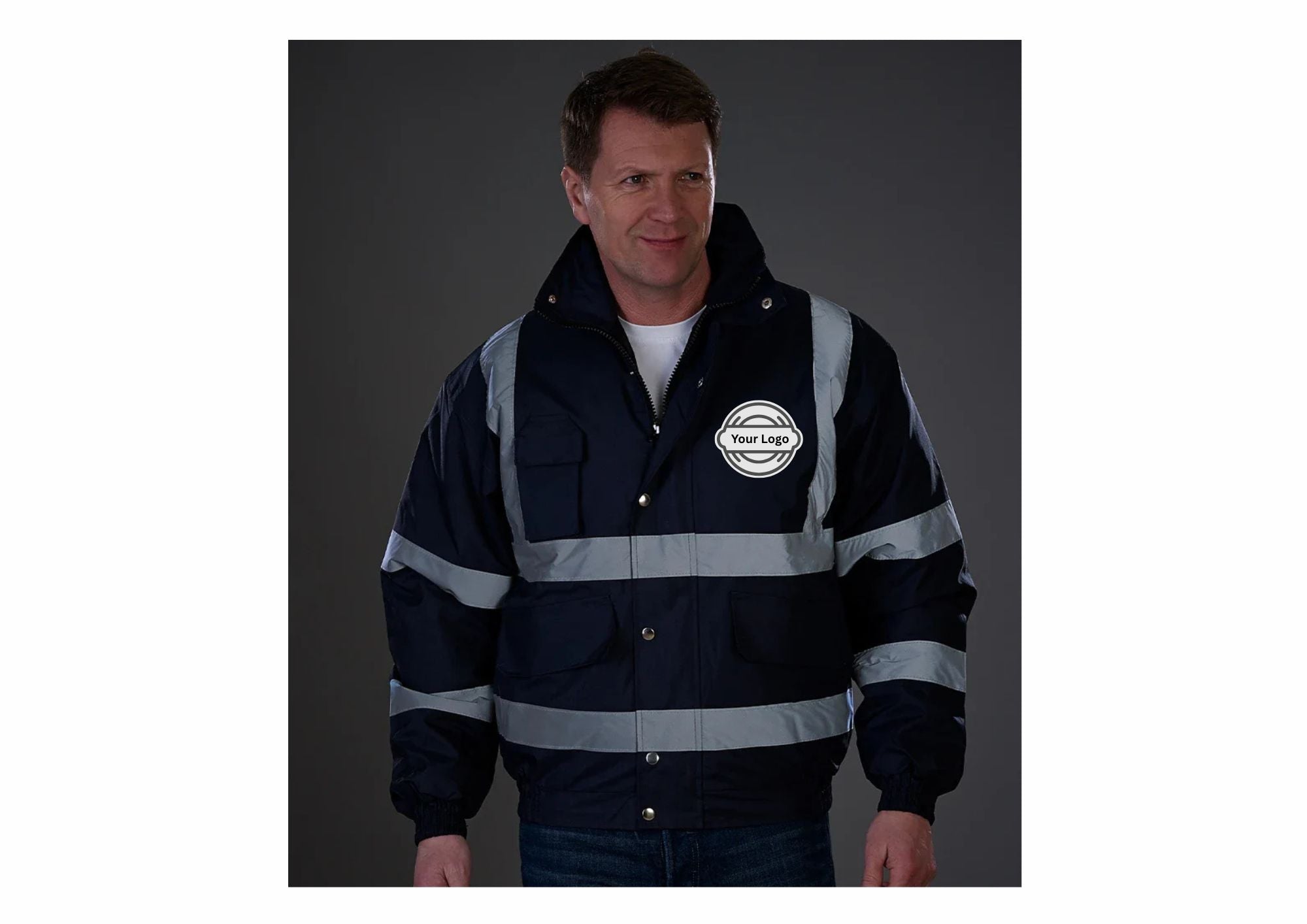 Hi Vis Work Wear Bomber Jacket