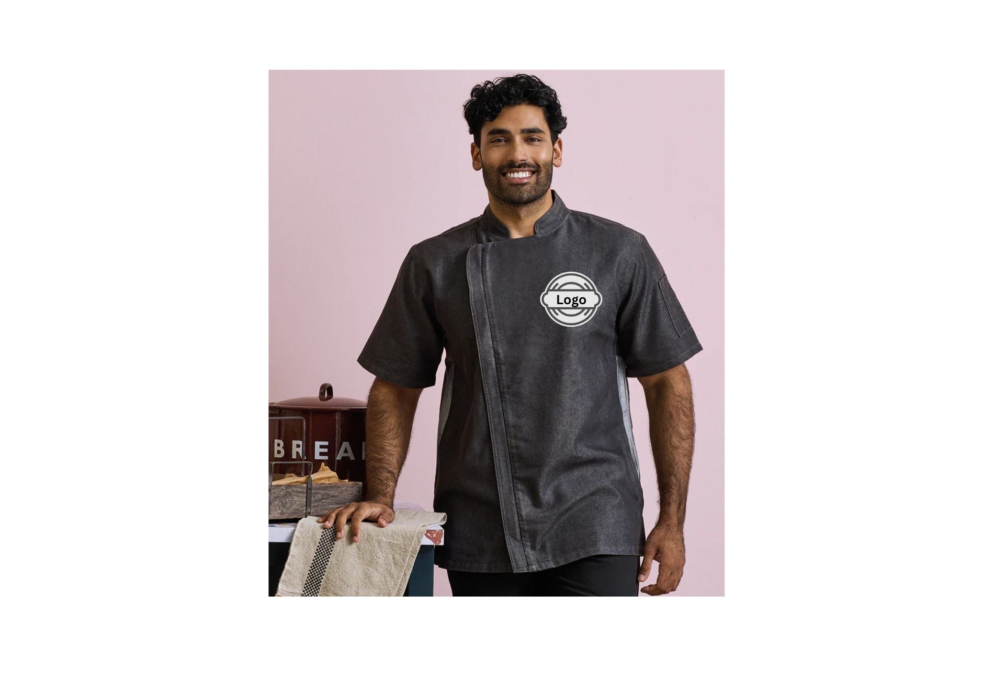 Premier Short Sleeve Zipped Chef's Jacket