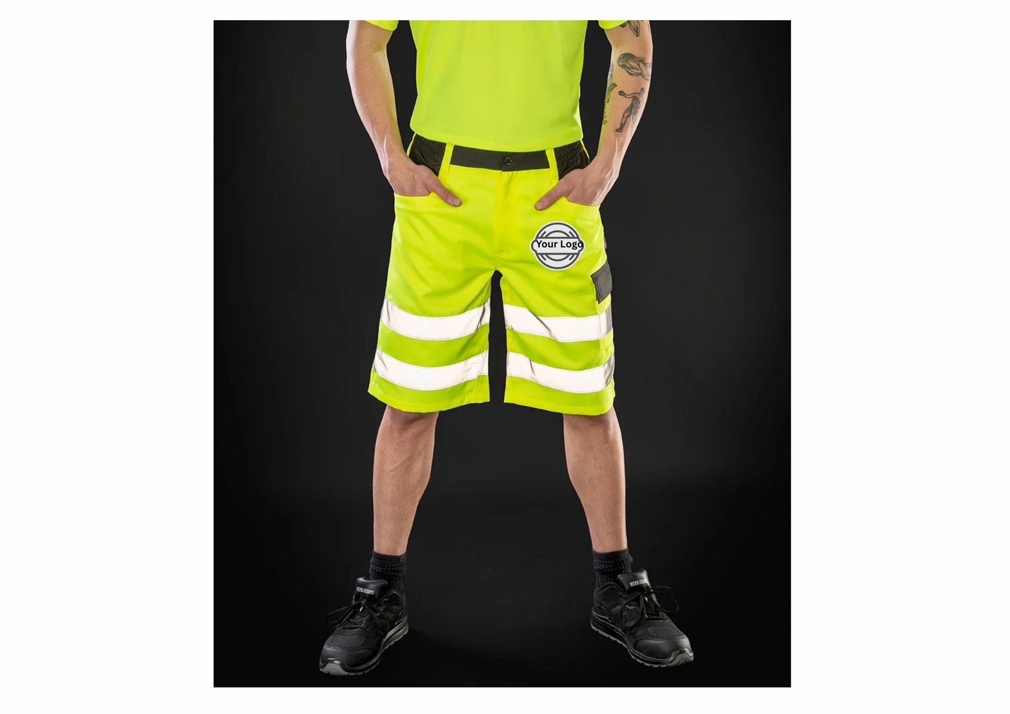 Essential Hi-Vis Cargo Work Shorts