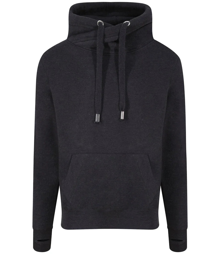 Work Wear Cross Neck Hoodie