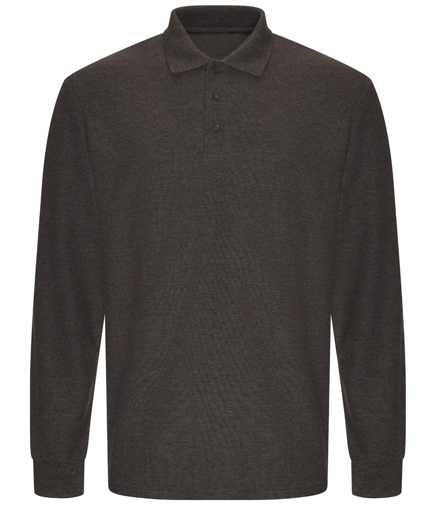 Premium work wear Long Sleeve Piqué Polo Shirt