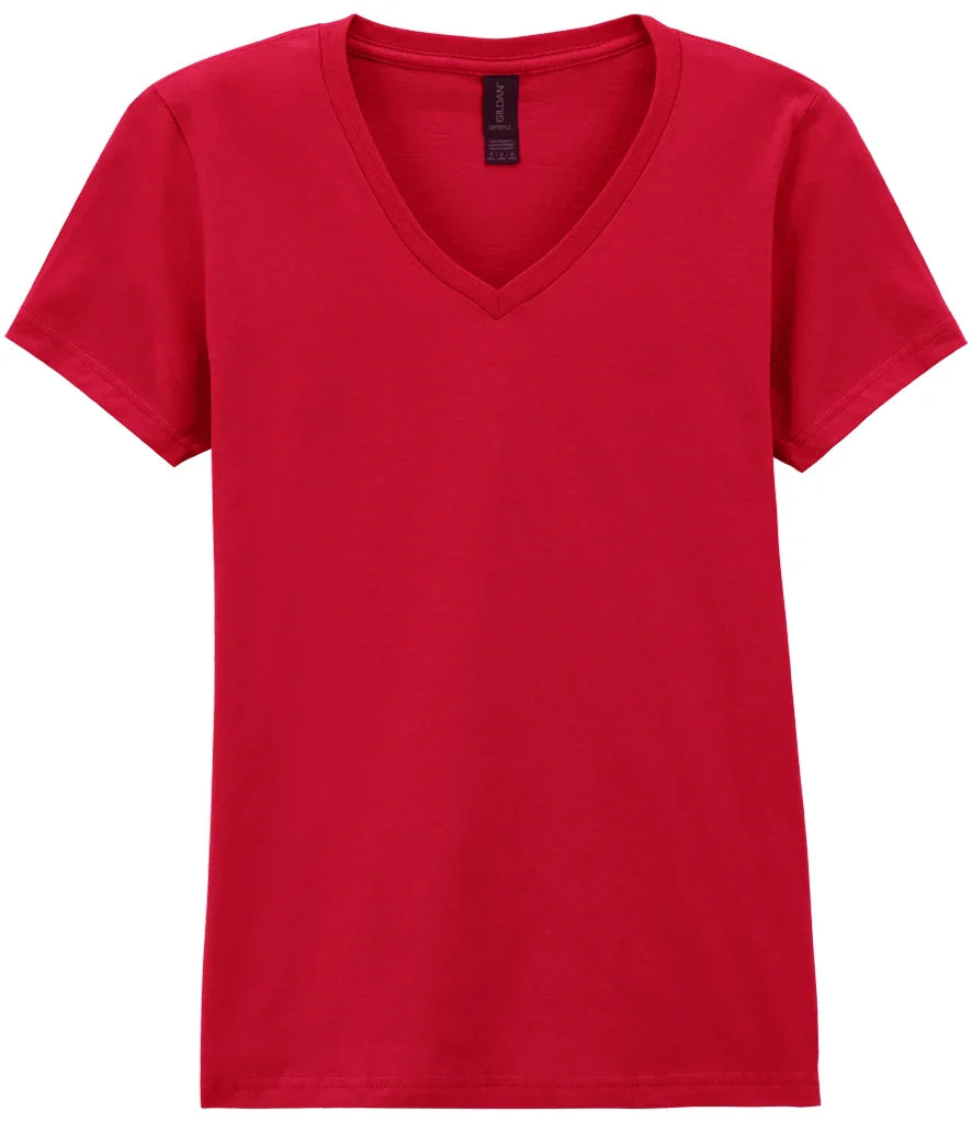 Ladies Work Wear SoftStyle V Neck T-Shirt