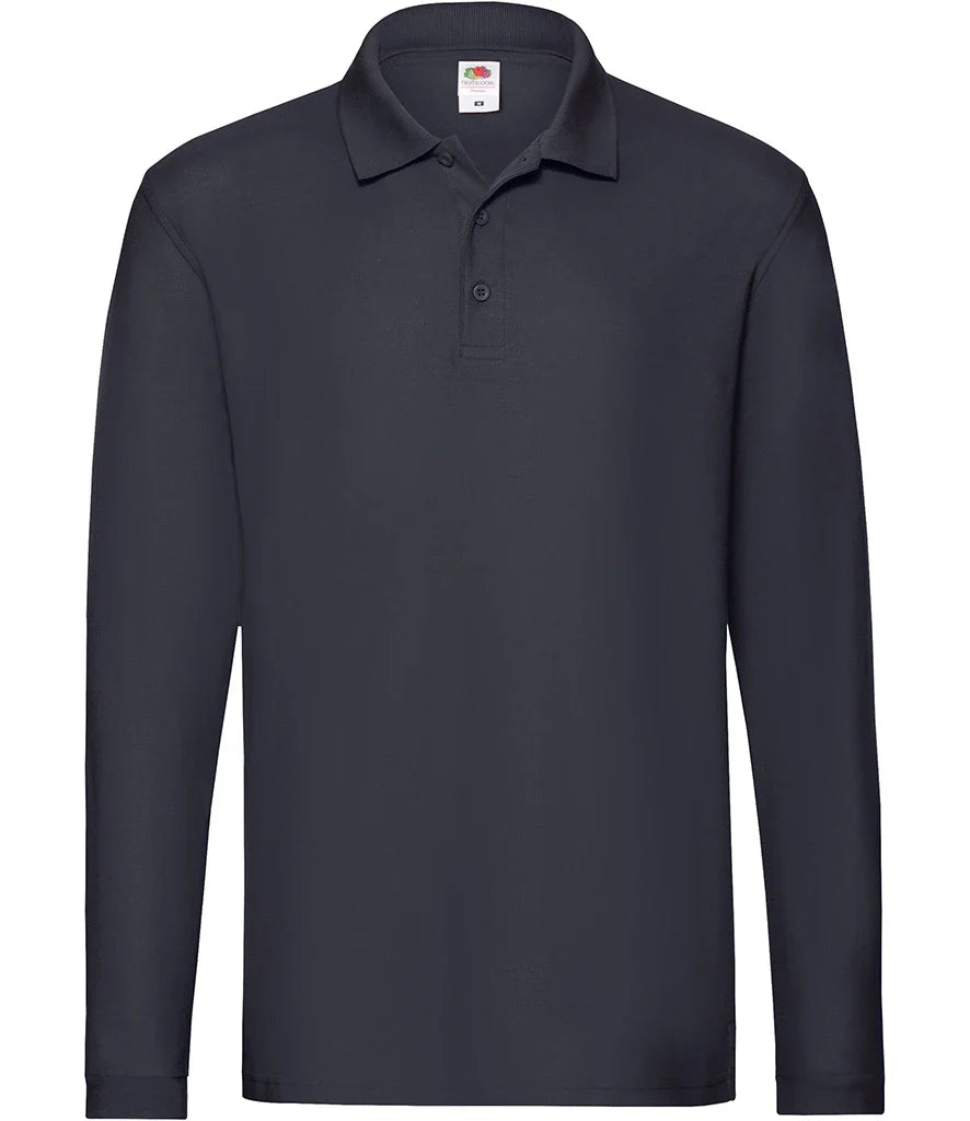Premium Long sleeved Pique Polo work wear Shirt