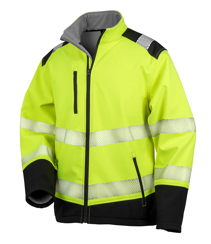 Hi Vis Soft Shell Work Jacket