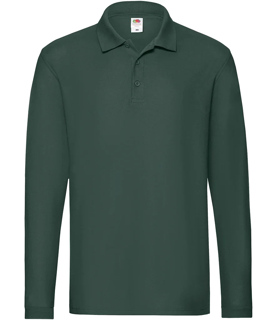 Premium Long sleeved Pique Polo work wear Shirt