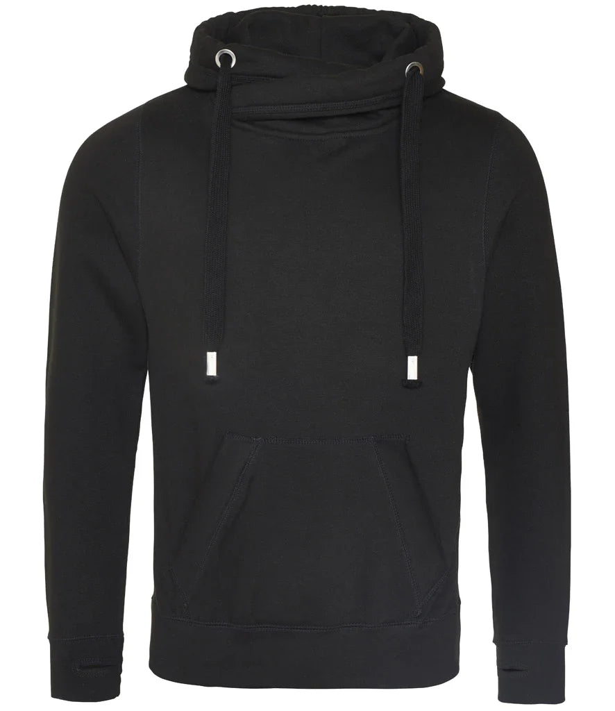 Work Wear Cross Neck Hoodie