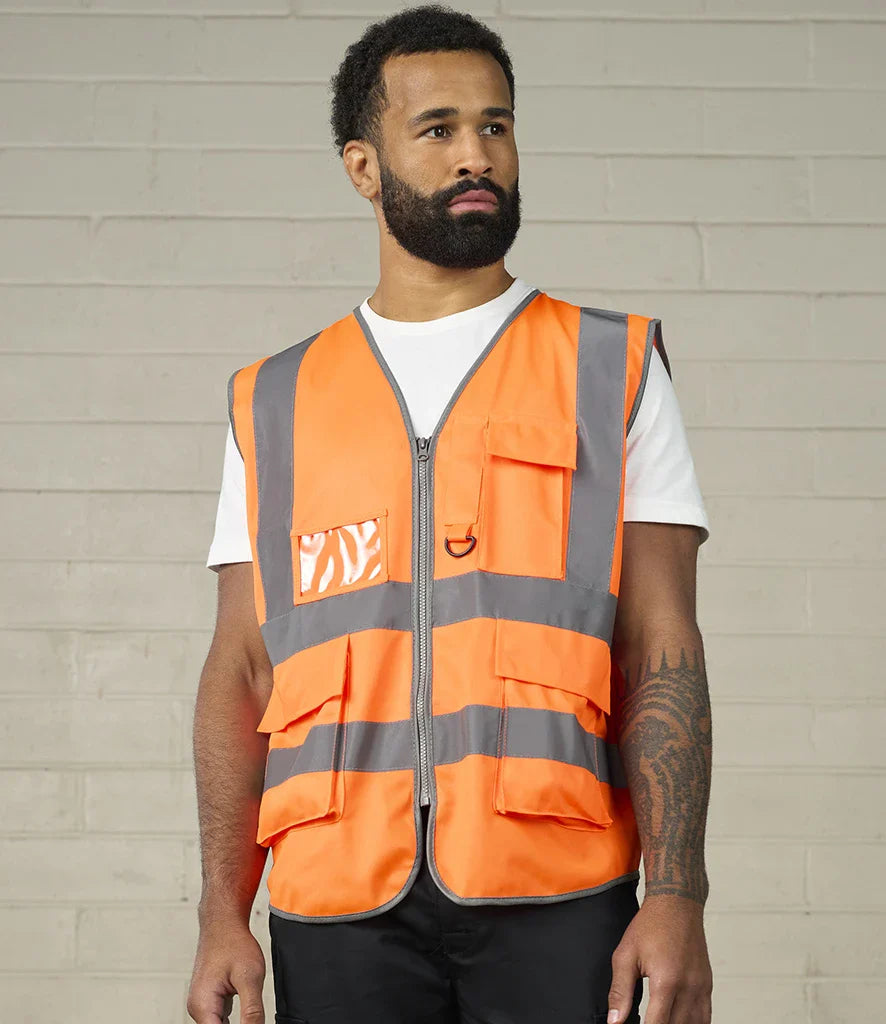 High Visibility Executive Work Wear Waistcoat