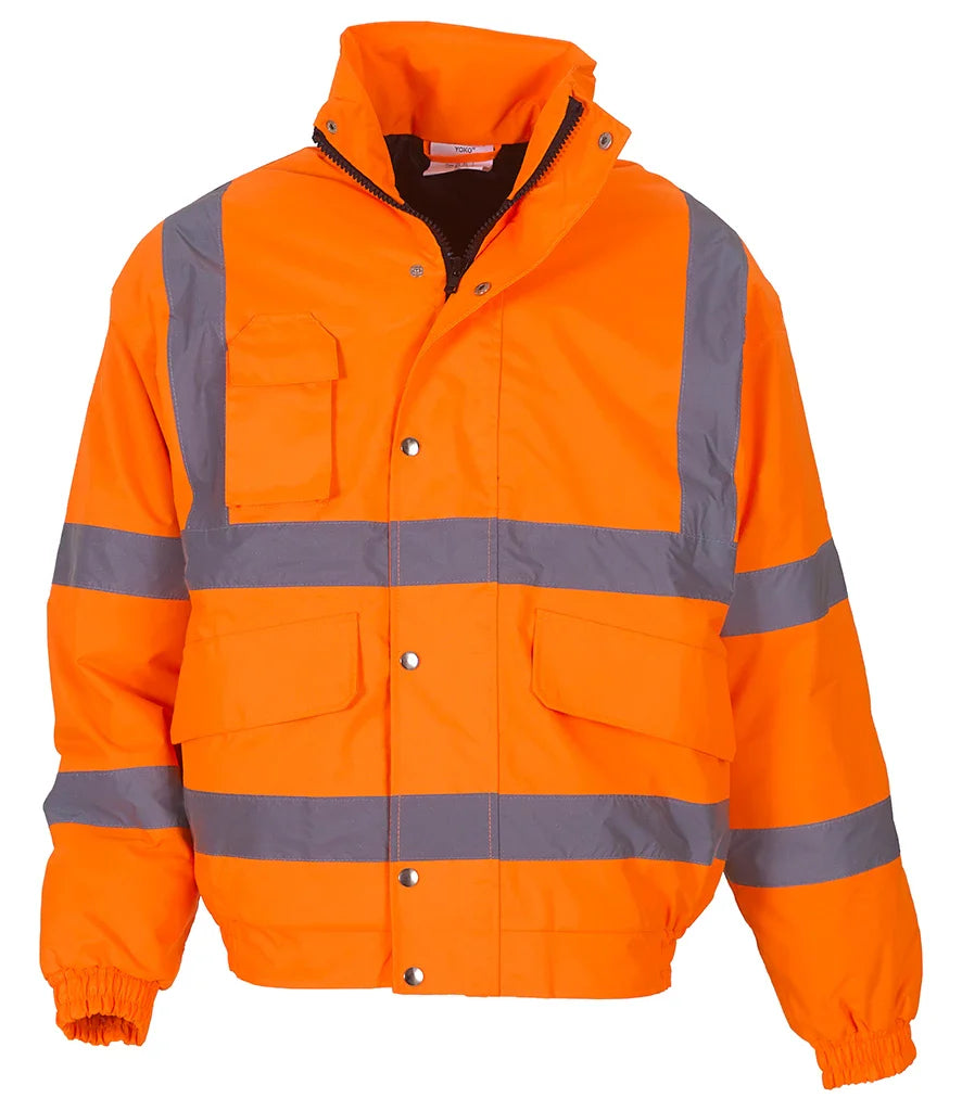 Hi Vis Work Wear Bomber Jacket