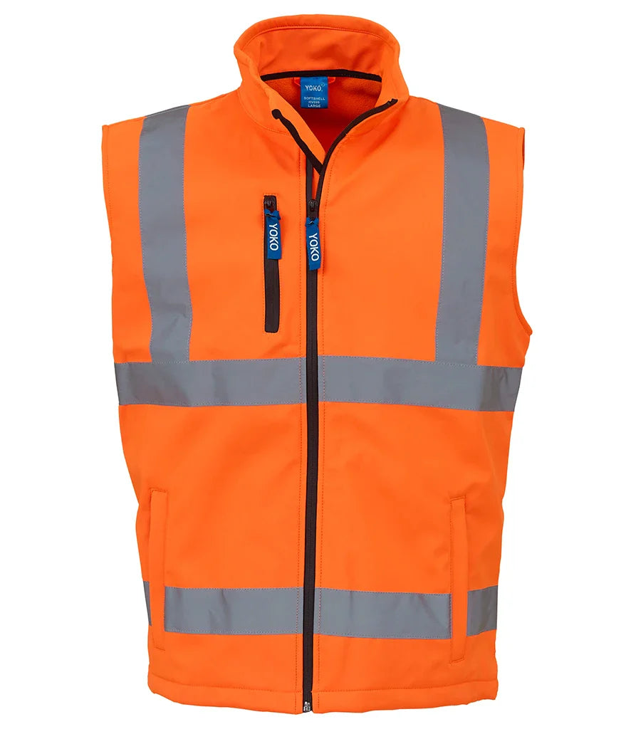Hi-Vis Soft Shell  Work Wear Gilet