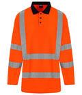 Long Sleeve Hi Vis Safety Polo Top