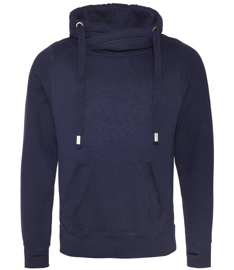 Work Wear Cross Neck Hoodie