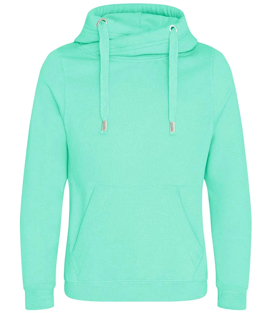 Work Wear Cross Neck Hoodie