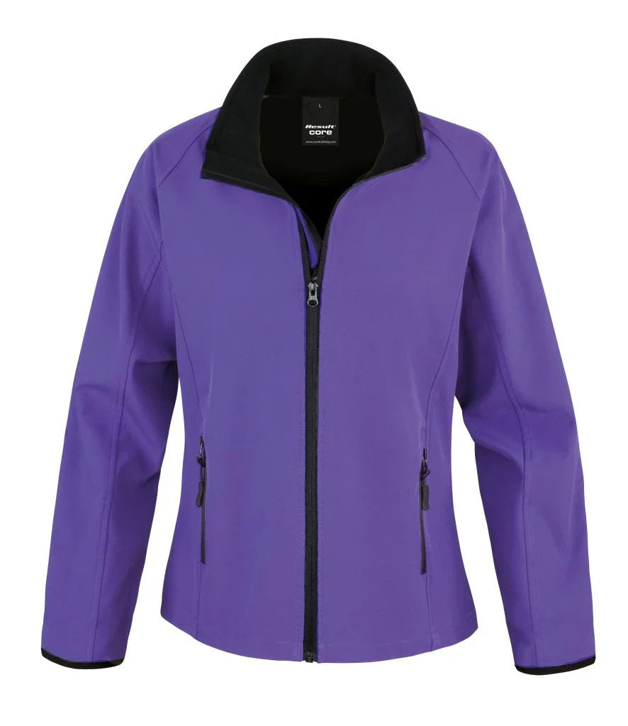 Ladies Printable Soft Shell Work Wear Jacket