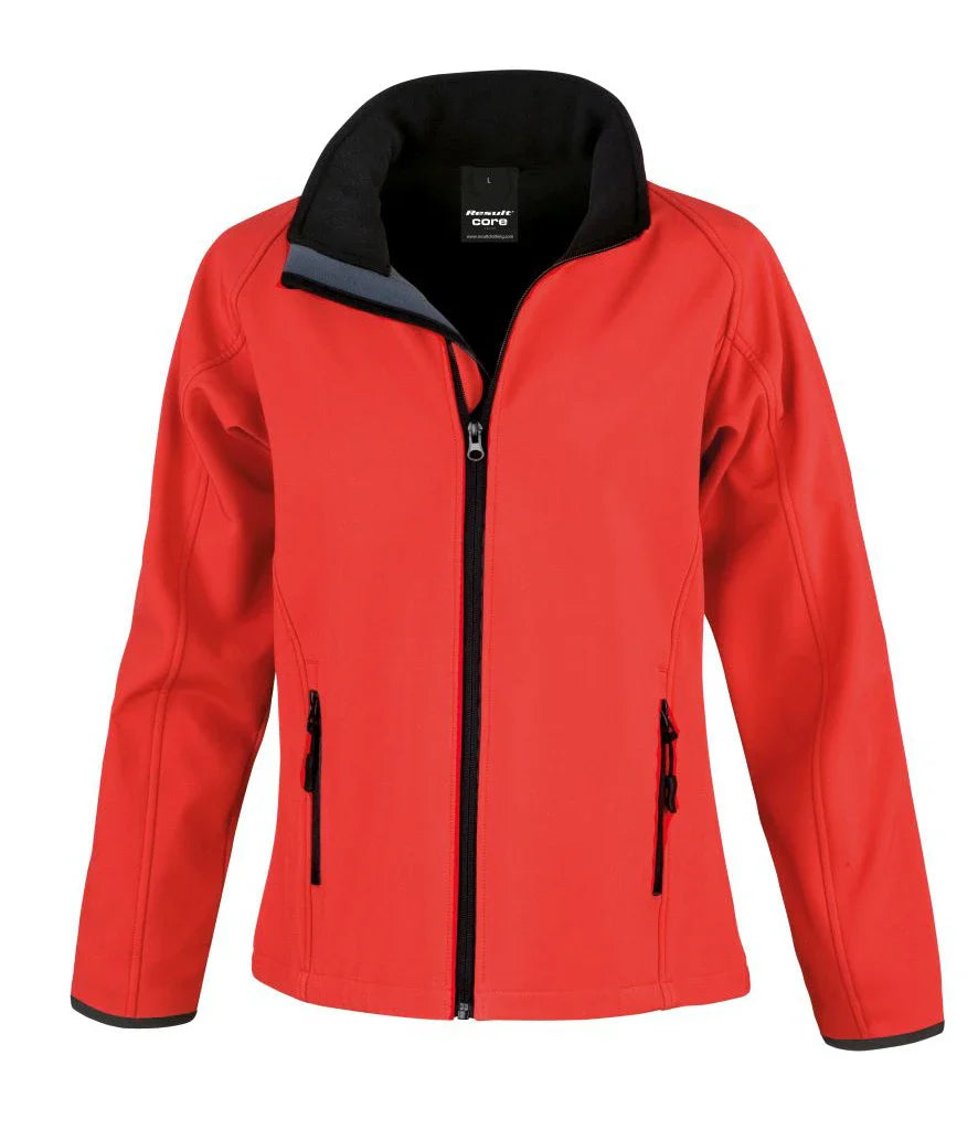 Ladies Printable Soft Shell Work Wear Jacket