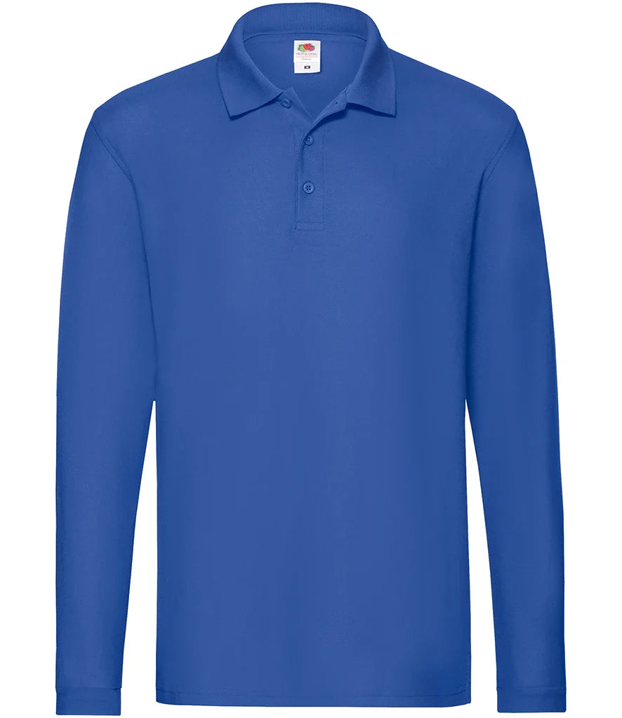 Premium Long sleeved Pique Polo work wear Shirt
