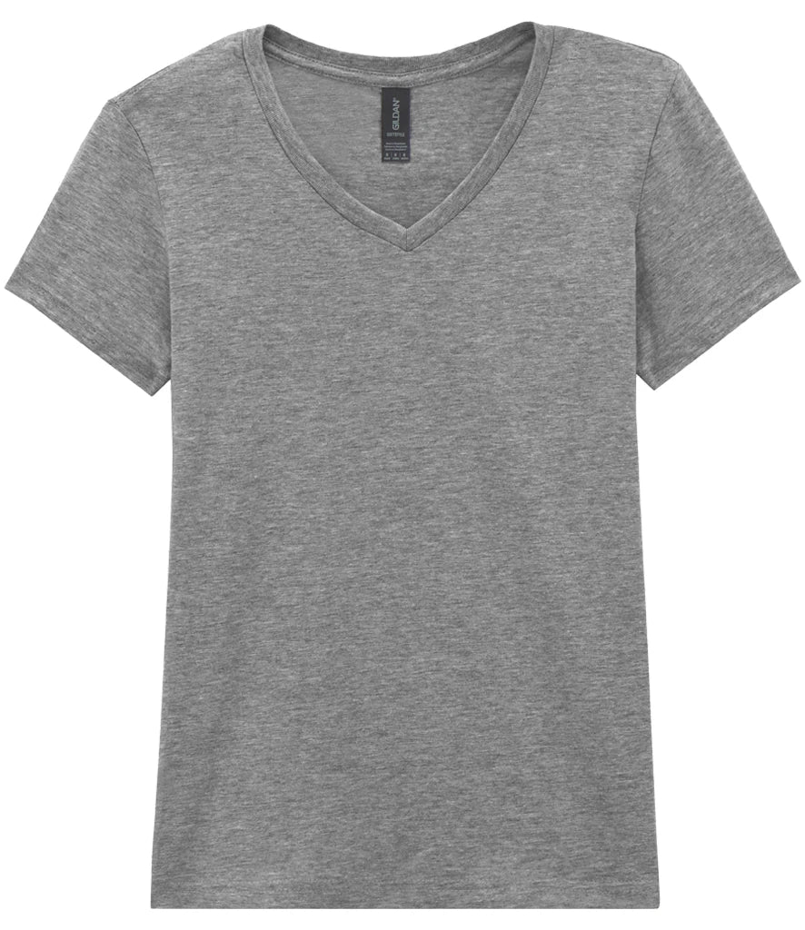 Ladies Work Wear SoftStyle V Neck T-Shirt