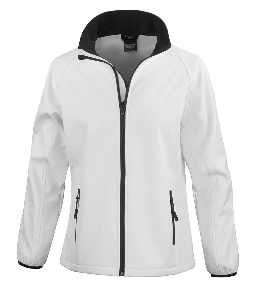 Ladies Printable Soft Shell Work Wear Jacket