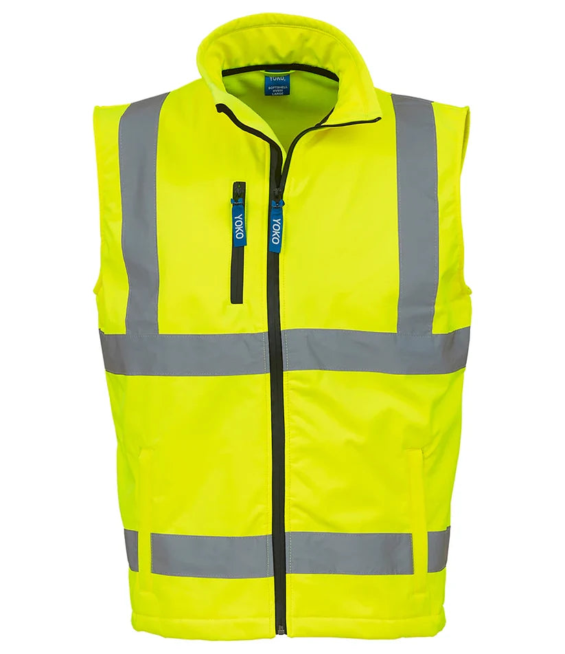 Hi-Vis Soft Shell  Work Wear Gilet