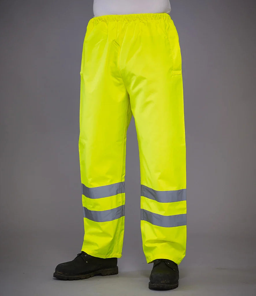 Work Wear Hi-Vis Waterproof Overtrousers