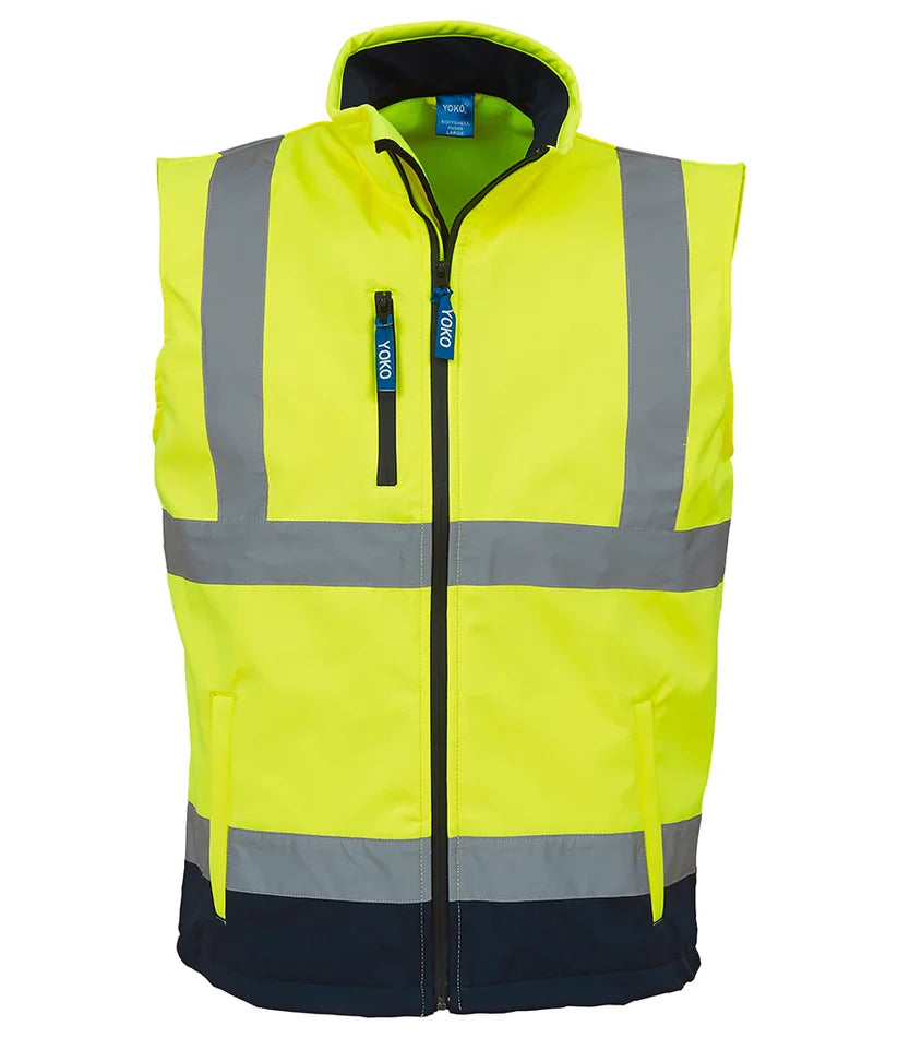 Hi-Vis Soft Shell  Work Wear Gilet