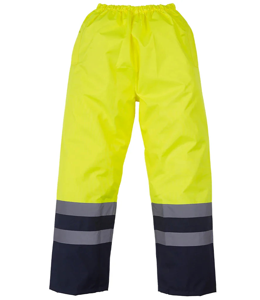 Hi-Vis Two Tone Waterproof Work Wear Overtrousers